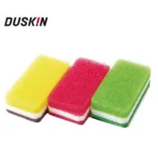 日本 DUSKIN 抗菌菜瓜布(3入)【Sunny Buy】