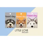 ［Little love］布偶狗狗GOOD DAY吊牌、吊卡、信封裝飾、禮物包裝裝飾吊牌（1入）