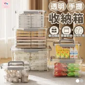 【極美家居】手提收納箱 收納盒 收納箱 透明收納箱 衣物收納箱 玩具收納箱 整理箱 置物箱 雜物箱 大容量收納箱
