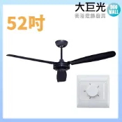 大巨光 AC工業鐵葉扇 吊扇_52吋(WT-145 牆控W.S)