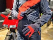 瀧澤部品 義大利 DAINESE 丹尼斯 DJADO UNISEX 黑紅 短手套 休閒復古 可觸控手機 通勤 美式機車
