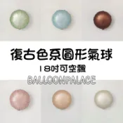 🥇三重出貨「18吋 復古色圓形氣球 圓形鋁膜氣球」圓形氣球 扁圓氣球 圓形鋁箔氣球 藍色圓形 粉色圓形 綠色圓形