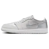 (店+)【Jordan】CZ0790-002 Jordan Air Jordan 1 Low OG Metallic Silver」 皮革 簡約舒適 耐磨 低幫 復古籃球鞋 男款 銀灰色 Air Jordan 鞋 Air Jordan 男鞋