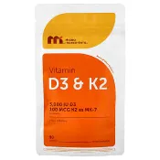 【iHerb】Micro Ingredients, Vitamin D3 & K2, 90 Softgels