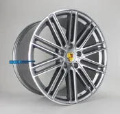 PORSCHE CAYENNE 保時捷車系專用鋁圈 20吋 5孔130 前後配 9.5J + 11J 亮灰車亮面
