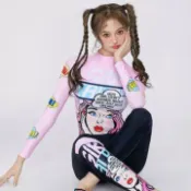 喜挖2店 2026年新款時尚女士連身數位印花大美人遮肚顯瘦性感泡溫泉游泳衣