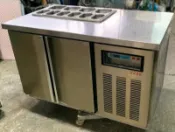 ○大員林2手貨○ 二手四尺工作台冰箱+調理盆/4尺臥式白鐵冰箱/平台冰箱/沙拉吧/氣冷式/風冷/全冷藏