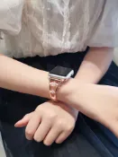 協貿國際日用品生活3館 適用于蘋果手表腕帶iwatch6/5/4代表帶6se奢華水鉆38/40/42/44mm金屬運動裝飾替換帶Apple Watch3/2時尚表帶