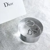 【VintageShop solo 日本直送中古包專賣店】Christian Dior 迪奧 戒指 銀色 標誌 吊飾 vintage 古董 enmvv4