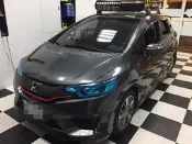 Honda FIT 頭燈歐瑞克琥珀/鼎浩 /汽車包膜/保護膜/犀牛皮/車燈改色 燻黑燈膜 燻黑燈殼 大燈改色/電鍍膜