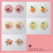 👏👏水果貼紙🎉🎁🎊  禮物手工果醬 餅乾 產品 日系 手做 diy 草莓水蜜桃 桃子 橘子 檸檬芒果櫻桃手工貼紙標籤貼紙