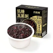 興農嫂黑米雜糧粥五黑黑米黑芝麻黑豆桑葚組合營養代餐速食粥低糖