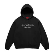 Supreme Classic Logo Hooded Sweatshirt 黑色 帽T 長袖 SS26SW11-BK