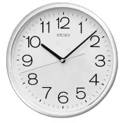 【SEIKO 精工】星光銀外框 時鐘 掛鐘(QXA014S)
