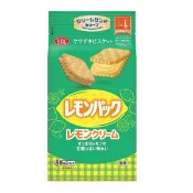 【江戶物語】YBC 方型檸檬風味夾心餅乾 16入 夾心餅乾 檸檬 餅乾 點心 下午茶 日本必買 日本原裝