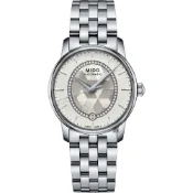 MIDO 美度 官方授權 Baroncelli 永恆晶燦鑲鑽女錶 周年慶獻禮 送禮推薦-34mm M0072071111600