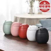 【高品質】陶瓷萌貓茶葉罐小號便攜防潮密封儲物罐子日式隨身旅行小茶倉