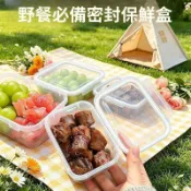⚡限時折扣⚡便攜式連蓋式級保鮮盒冰箱水果蔬菜大容量冷凍密封防潮便當盒