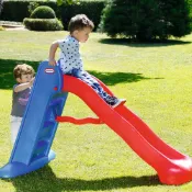 LITTLE TIKES 小泰克 遊戲大滑梯-紅藍(折疊式收納溜滑梯)