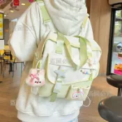 免運⚡ 雙肩包 學院風雙肩包 多功能學生包 上課補習包 手提袋 少女單肩斜挎包 小清新背包 休閒後背包