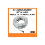 (店+)CAT.5E 網路線 8芯網路線 RJ45 圓線 線長 1M/2M/3M/5M/10M/15M 象白色/灰色