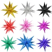 (店+)【台灣現貨🧾開發票】 (單入)水滴光芒氣球 | 爆炸星氣球 | 鋁箔氣球 | 派對佈置 | 星星氣球 | 爆炸星