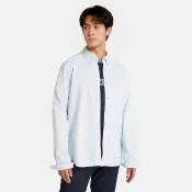【Timberland】男款天藍色牛津長袖襯衫(A2ARQB02)