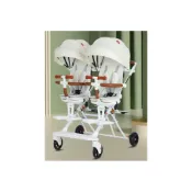 (店+)芮芮商行 雙胞胎溜娃神器雙人輕便寶寶嬰兒車可坐可躺大小二胎推車大腳踏 雙寶推車 雙推車