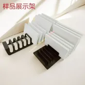 磁磚岩板石材樣品展示架 木地板磚陳列收納架 多格立式 建材行 室內設計 裝修師傅 展間適用 選材收納