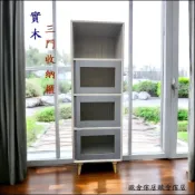 (店+)收納櫃 實木 拉門 置物櫃 玄關櫃 隔間櫃 花台架 碗盤櫃 房間櫃 北歐風 床頭櫃 實木床邊櫃 客製化顏色