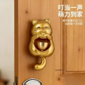 有貨在臺🚀99免運🚀2026新年款招財貓磁吸門鈴入戶玄關招財鎮宅裝飾銅鈴風鈴喬遷