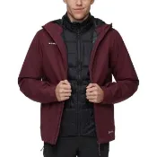 【Mammut 長毛象】Treeline 3in1 HS Hooded AF GTX兩件式防水羽絨外套 男款 葡萄酒紅/黑 #1010-32190