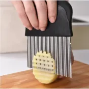 Potato Cutter Chip French Fry Maker Stainless Steel Wavy Kni