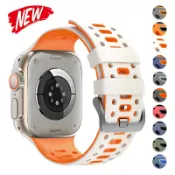矽膠錶帶兼容 Apple watch Ultra 3 2 49mm Series11 10 46mm 9 8 7 6 S