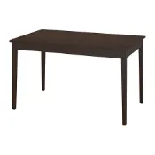 【IKEA 宜家家居】NÄSINGE 延伸桌, 深棕色 上色/實木貼皮, 櫸木, 130/190x80 公分