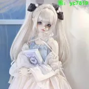 現代豪華bjd娃娃婚紗大裙擺網紅潮玩擺件房間可愛洋娃娃盲盒禮物