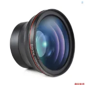 相機鏡頭 58mm 相機鏡頭套件,帶 0.43X 廣角鏡頭 + 微距鏡頭鋁合金數碼單反相機鏡頭更換,適用於佳能 EOS