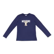 【BreezeOnline 微風精品線上】MOSCHINO Kids 小熊海軍藍長袖 T-Shirt