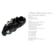 【頂尖】AP RACING 8540 8530/8560 大四活塞卡鉗+355/380全浮動碟盤+煞車皮煞車油+金屬油管