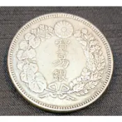 【藝緣古玩】日本貿易銀八年(铜製)