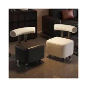 (店+)滑輪凳 家用矮凳 小凳子 移動小椅子 換鞋凳 靠背款小小長凳 店面換鞋凳 舒適小椅凳