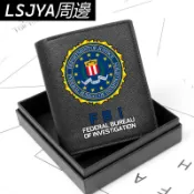 美國FBI聯邦調查局個性創意學生錢包長款男青年初高中生潮牌簡約 86d4