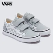 Vans Old Skool V 中童款灰色棋盤格滑板鞋 休閒鞋