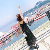 🎀(廠商大降價)高質感 閃亮亮星星渡假洋裝 顯瘦 雪紡吊帶長洋裝 海島 海邊 比基尼🎀