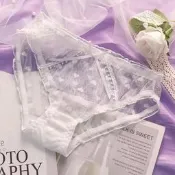 EFP大美人-2024促銷♡日系夏季薄款透氣可愛少女公主蕾絲愛心刺繡棉襠三角內褲胖次~粉白淺紫M~XL(現貨