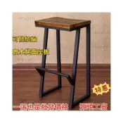 (店+)實木高腳凳現代簡約吧臺椅家用高椅子北歐風吧凳吧椅前臺創意設計
