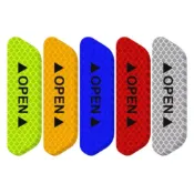 (店+)【TST】OPEN鑽石反光貼紙 4入組 車貼 安全警示 反光帶 車門飾條 反光飾條 車門警示 車門防撞貼 反光片 反光條 反光貼