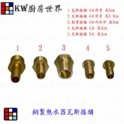 KW廚房世界 《熱水器瓦斯接頭》熱水器零件 銅製內牙、外牙【APP滿額下單10%點數(單一帳號最高1000點)】9/30止