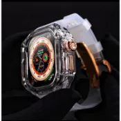 千織屋 理查德改裝 Apple Watch 透明錶殼 錶帶 適用 iwatch ultra 錶帶 錶殼 蘋果錶帶 RM