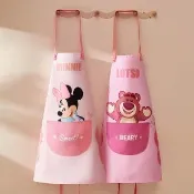 【Disney 迪士尼】米奇米妮熊抱哥擦手款防水防污工作服圍裙
